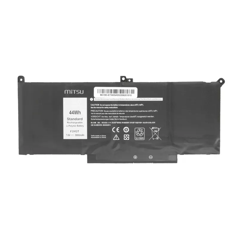 Bateria para Dell Latitude 7390, 7490 5800 mAh (44 Wh) 7,6 - 7,4 V