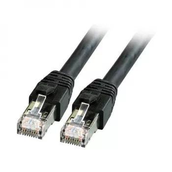 Cabo Patch RJ45 Cat.8.1 S/FTP LSZH BC preto 5m EFB-Elektronik