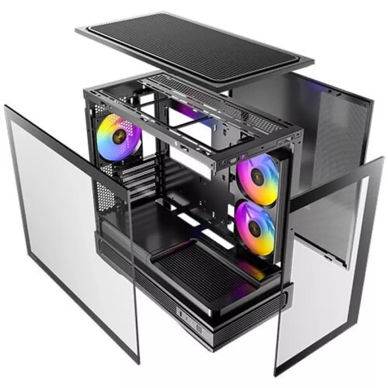 Caixa Antec Mini C2M ARGB M-ATX/M-ITX o.N. BK retail