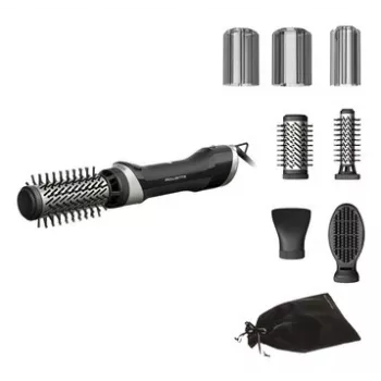 Rowenta Brush Activ UB9540F0 Ferramenta de modelagem de cabelo escova de ar quente Warm Black, prateado 1000 W