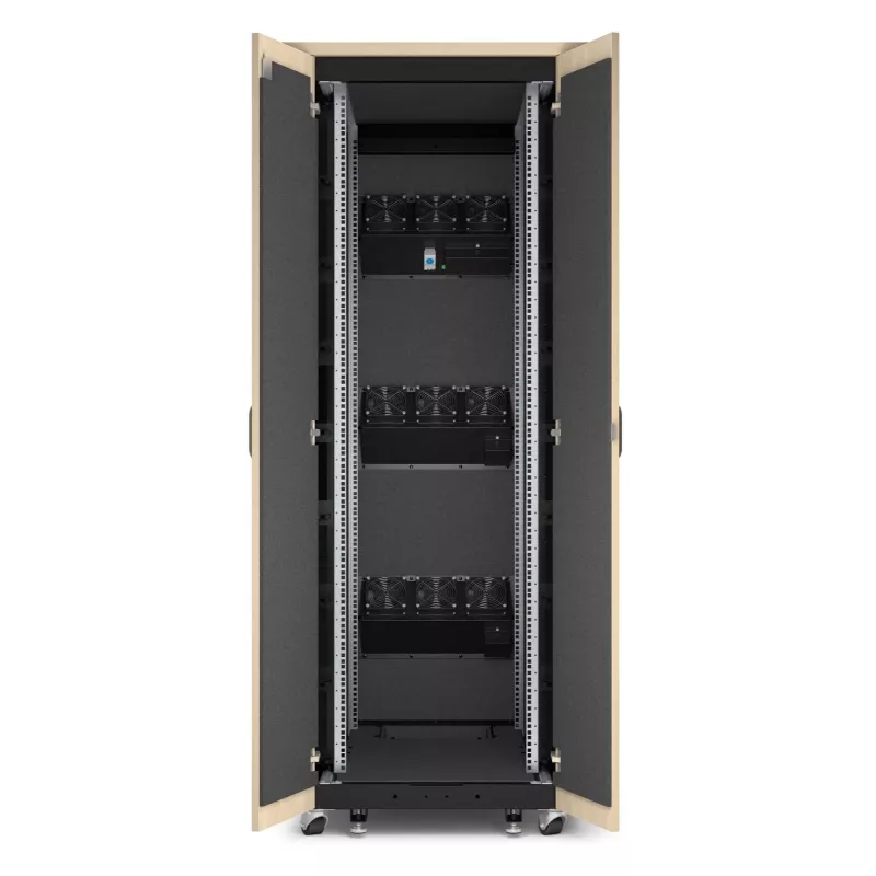 APC NetShelter - armário (horizontal) - com isolamento acústico - AC 230 V - bordo - 38U - 48,3 cm (19 polegadas)