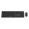 Gembird KBS-WMS-01 conjunto teclado e rato sem fios, inglês, preto