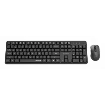 Gembird KBS-WMS-01 conjunto teclado e rato sem fios, inglês, preto