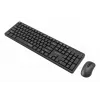 Gembird KBS-WMS-01 conjunto teclado e rato sem fios, inglês, preto