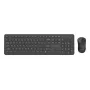 Gembird KBS-WPS-01 conjunto teclado e rato sem fios, inglês, preto