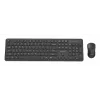 Gembird KBS-WPS-01 conjunto teclado e rato sem fios, inglês, preto