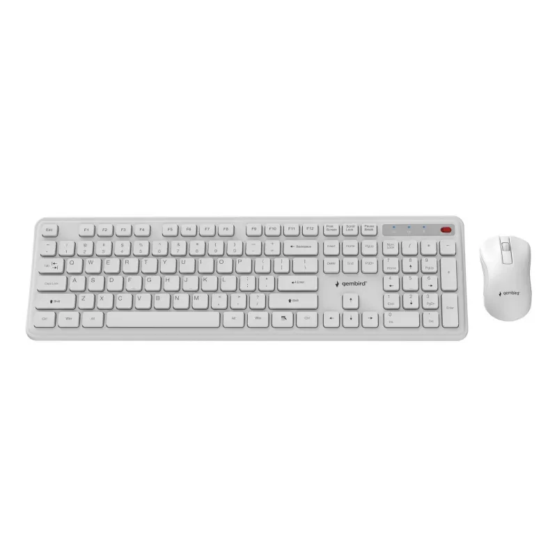 Teclado + rato sem fios ENG/BR KBS-WPS-01-W Gembird