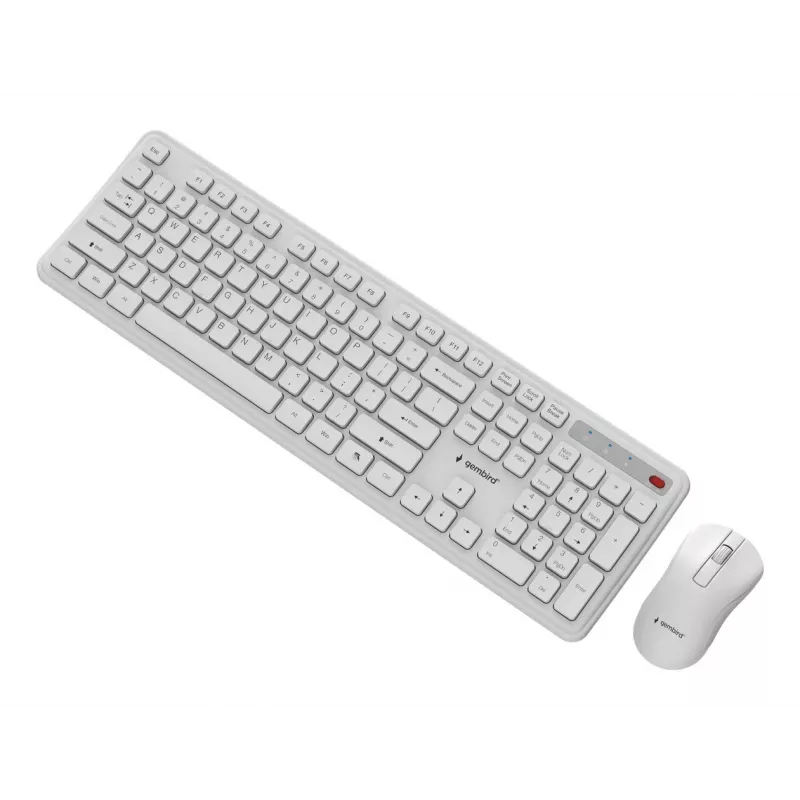 Teclado + rato sem fios ENG/BR KBS-WPS-01-W Gembird