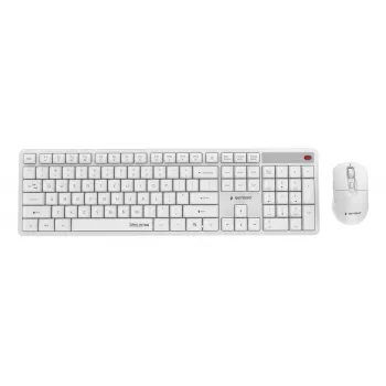 Teclado + rato sem fios ENG/BRANCO KBS-WMS-01-W Gembird