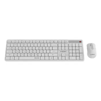 Teclado + rato sem fios ENG/BRANCO KBS-WMS-01-W Gembird
