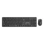 Gembird KBS-WMS-01-CYRL conjunto teclado e rato sem fios, cirílico, preto