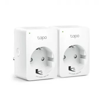 TP-Link Tapo Tomada inteligente Wi-Fi Mini, interior, branco, casa, policarbonato (PC), estado, CE, RoHS