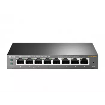 TP-Link Switch Gigabit Easy Smart de 8 portas com PoE de 4 portas, gerido, L2, Gigabit Ethernet (10/100/1000), Power over Ethernet (PoE)