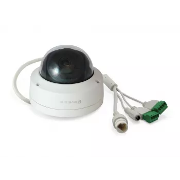 LevelOne GEMINI Câmara IP de rede fixa dome, 4 megapixels, H.265, 802.3af PoE, LEDs infravermelhos, Interior/Exterior