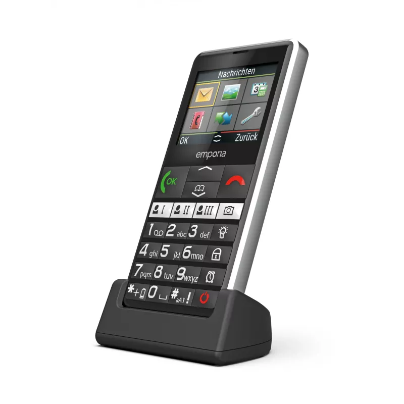 Emporia emporiaPURE-LTE 5.87 cm (2.31 inch) 107 g Preto Telemóvel para seniores
