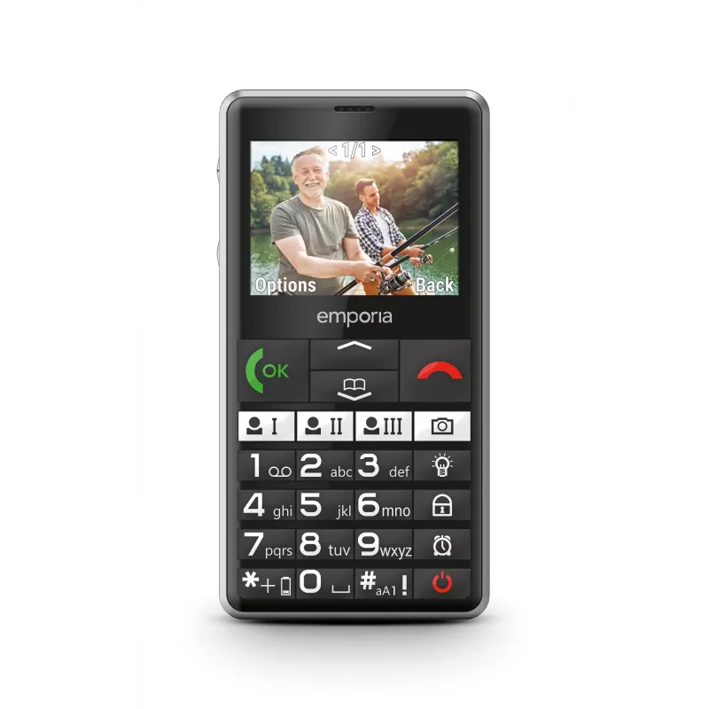 Emporia emporiaPURE-LTE 5.87 cm (2.31 inch) 107 g Preto Telemóvel para seniores