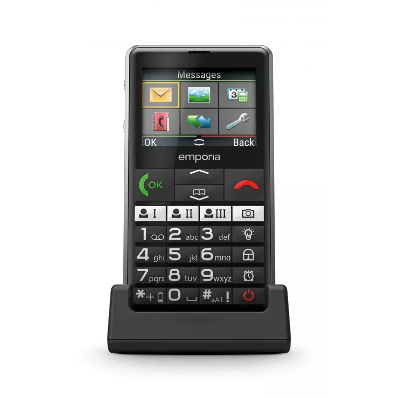 Emporia emporiaPURE-LTE 5.87 cm (2.31 inch) 107 g Preto Telemóvel para seniores