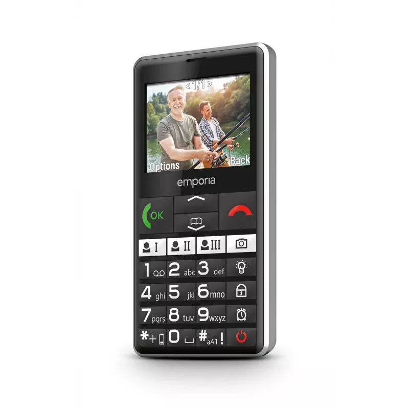Emporia emporiaPURE-LTE 5.87 cm (2.31 inch) 107 g Preto Telemóvel para seniores
