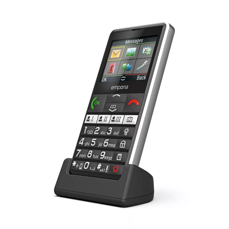 Emporia emporiaPURE-LTE 5.87 cm (2.31 inch) 107 g Preto Telemóvel para seniores