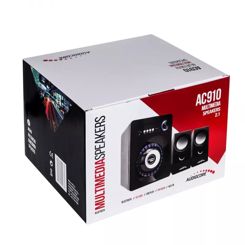 Audiocore AC910 Conjunto de altifalantes 10 W PC / Portátil Preto Bluetooth