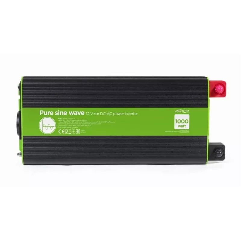 Conversor de tensão DC-AC para automóvel de onda sinusoidal pura 12V/230V 1000W/2000W