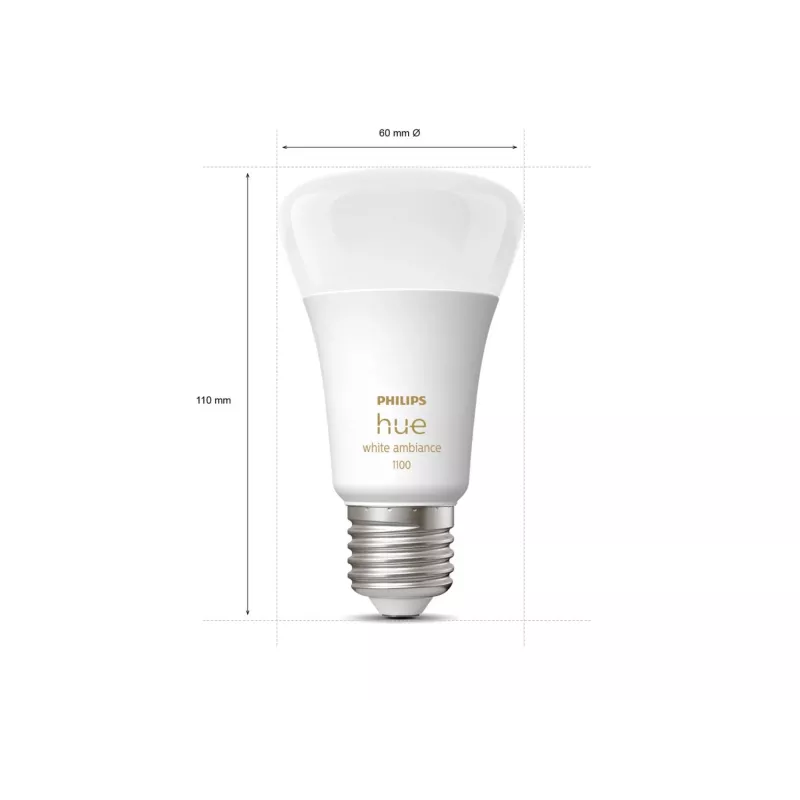 Philips Hue White ambience A60 – E27 lâmpada inteligente – 1100 (pack de 2)