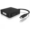 ICY BOX IB-DK1104-C 4em1, HDMI,DP,DVI-D,VGA