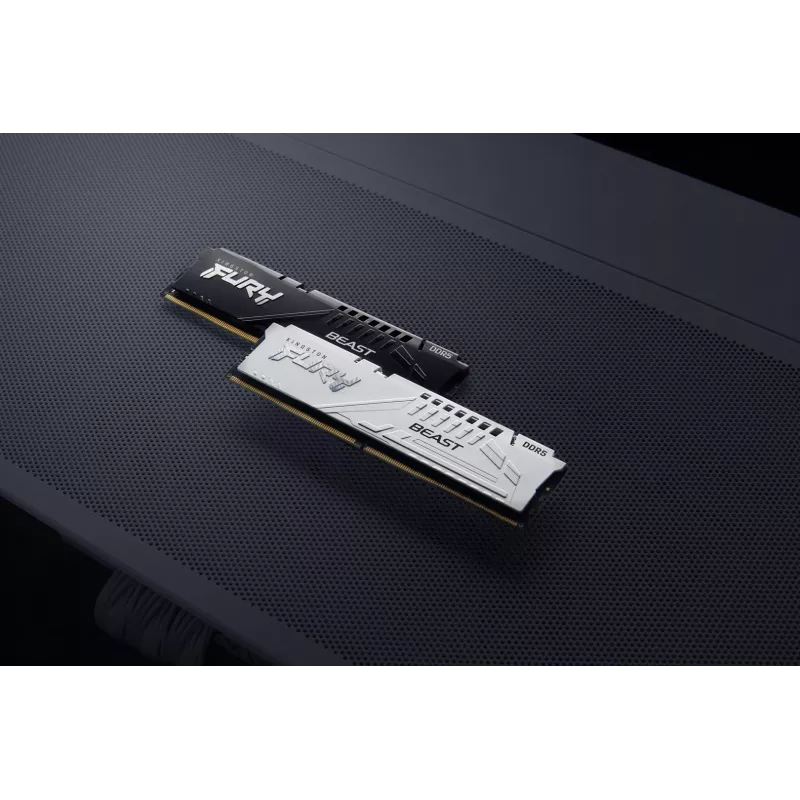 Kingston FURY Beast - DDR5 - Módulo - 16 GB - DIMM 288-PIN - 5600 MT/s / PC5-44800 - CL40 - 1.25 V - sem buffer - on-die ECC - branco