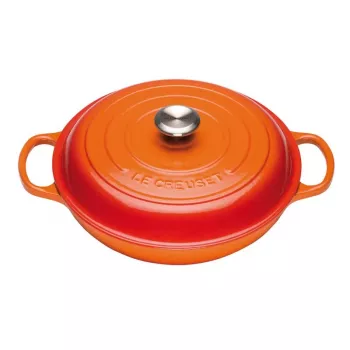 Le Creuset Panela redonda 30 cm vermelha