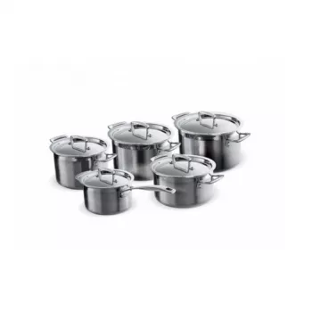 Le Creuset conjunto de 5 panelas 3Ply de aço inoxidável (96209400001000)
