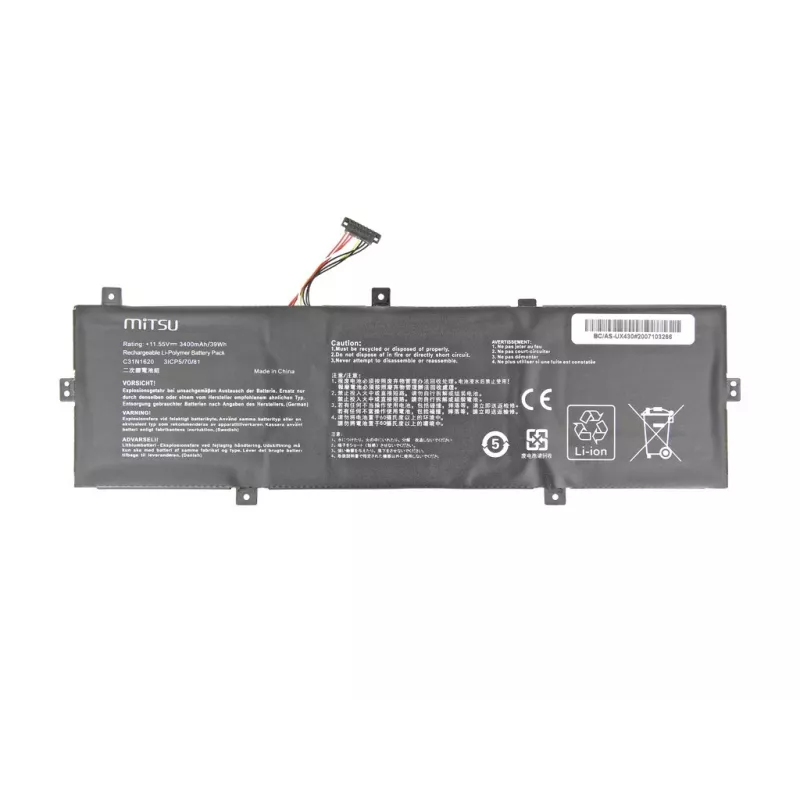 Mitsu para ASUS UX430 3400mAh (39Wh) 11,55V