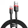 Cabo USB-C Baseus Cafule 2 A 3 m (preto+vermelho)