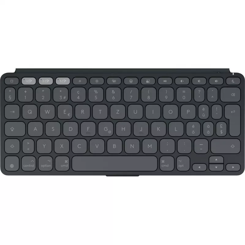 Logitech Keys-To-Go 2 para iPad – Teclado – cobertura integrada – sem fios – Bluetooth LE – QWERTZ – layout suíço – graphite (920-013008)