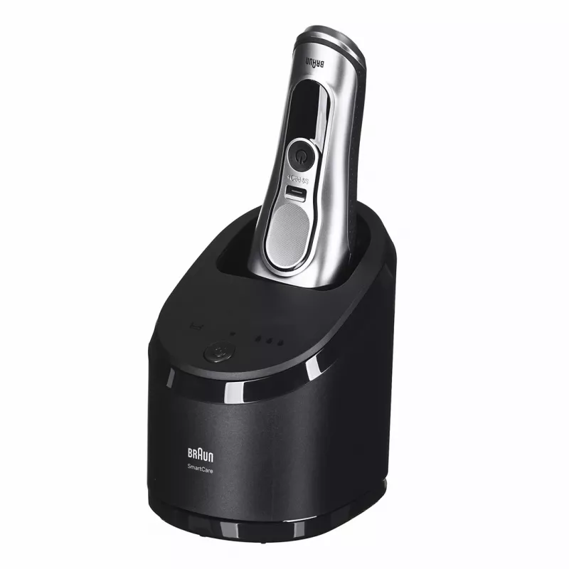 Braun Series 9 Pro+ 9667CC máquina de barbear homem máquina de barbear de lâminas aparador prateado
