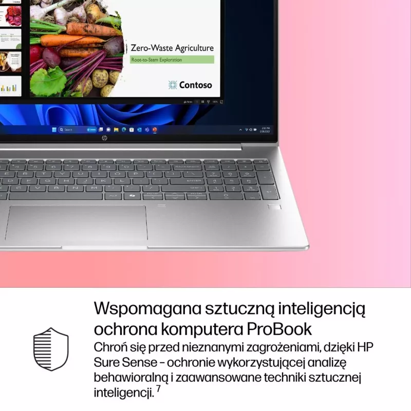 HP ProBook 4 G1i 16 Intel Core Ultra 7 255U 16 polegadas 16 GB DDR5 512 GB M.2 PCIe UMA W11P 3YW