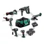 METABO Conjunto COMBO 18V 6.1 (SB18LTX +SSW18LTX300BL +KH18LTX24 +W18L9-125QUICK +SSEP18LT +ULA) 4x4,0Ah Bolsa