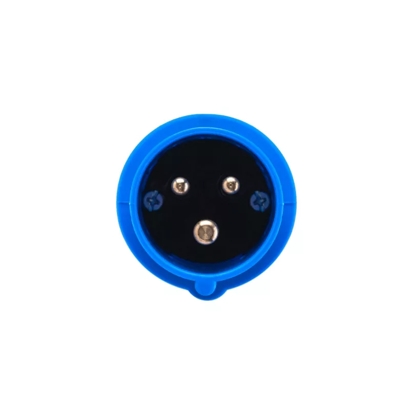 Adaptador de conector fêmea CEE vermelho 16A 400V de 5 polos para CEE azul 16A 230V 3P