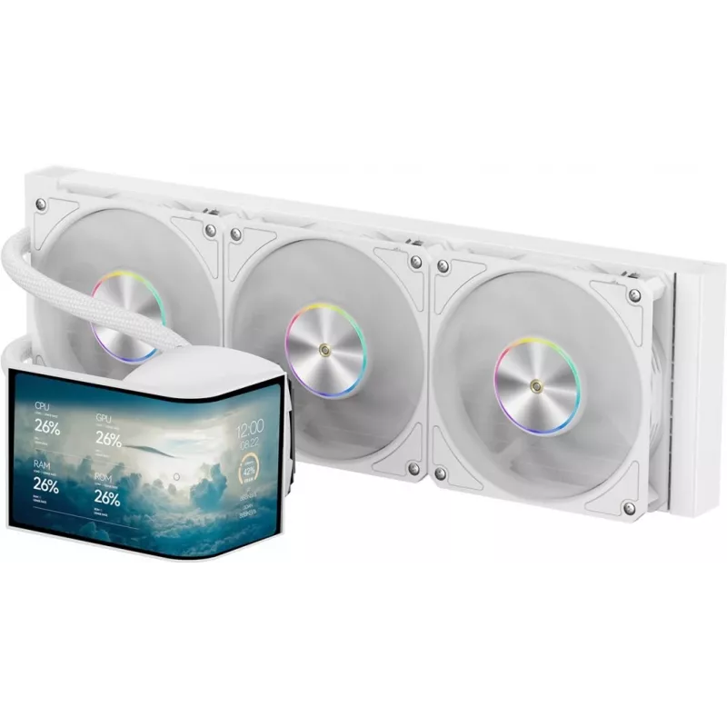 Refrigeração líquida Krux HydroArc 360 White (KRXE011)