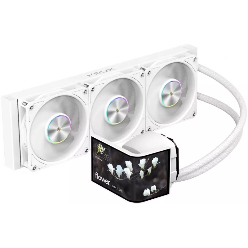 Refrigeração líquida Krux HydroArc 360 White (KRXE011)