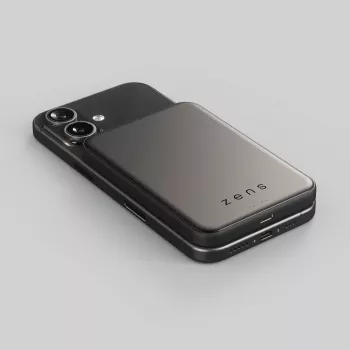 ZENS Pro 2 Semi Solid State Powerbank - Bateria externa magnética 10000 mAh compatível com MagSafe e Qi2.2 25W (preto)