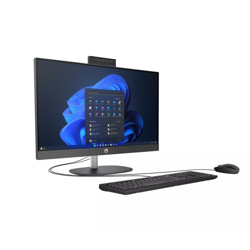 HP ProOne 245 G10 AiO Ryzen 7 77730U 23.8FHD IPS 250nits AG 16GB DDR4 3200 SSD512 Radeon Vega 8 Teclado+Rato Câmara 5Mpx + IR W11Pro branco 3Y OnSite