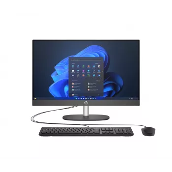 HP ProOne 245 G10 AiO Ryzen 7 77730U 23.8FHD IPS 250nits AG 16GB DDR4 3200 SSD512 Radeon Vega 8 Teclado+Rato Câmara 5Mpx + IR W11Pro preto 3Y OnSite