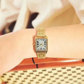 CASIO LTP-V007G-9BUDF relógio de mulher analógico, dourado