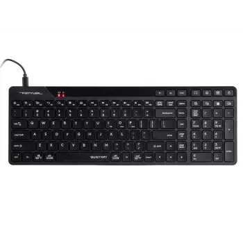 A4Tech Fstyler FBK27C AS teclado silencioso 2,4GHz+BT, preto