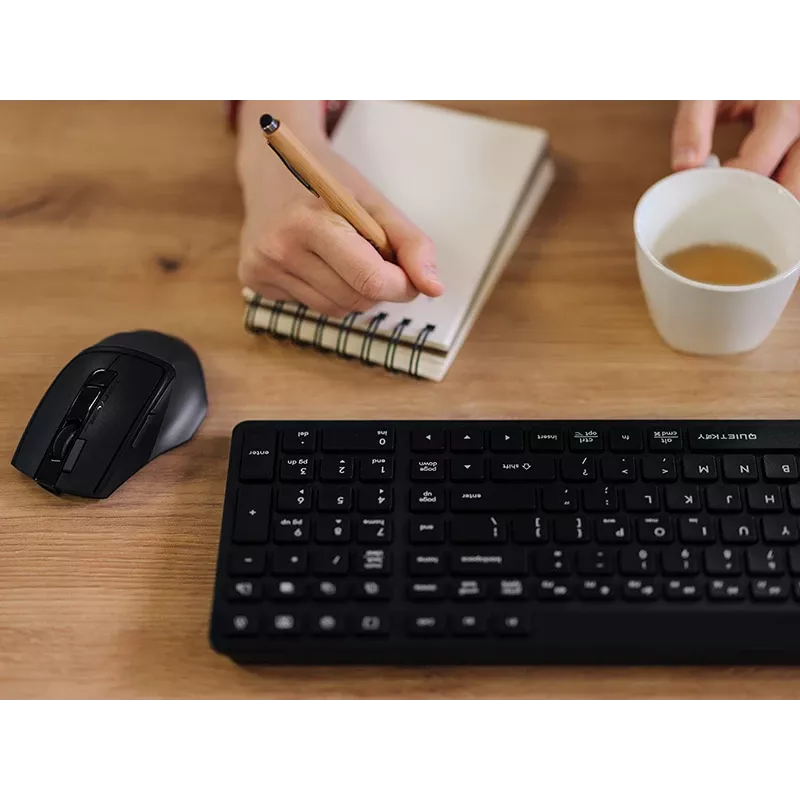 A4Tech Fstyler FBK27C AS Teclado silencioso 2,4GHz+BT, preto