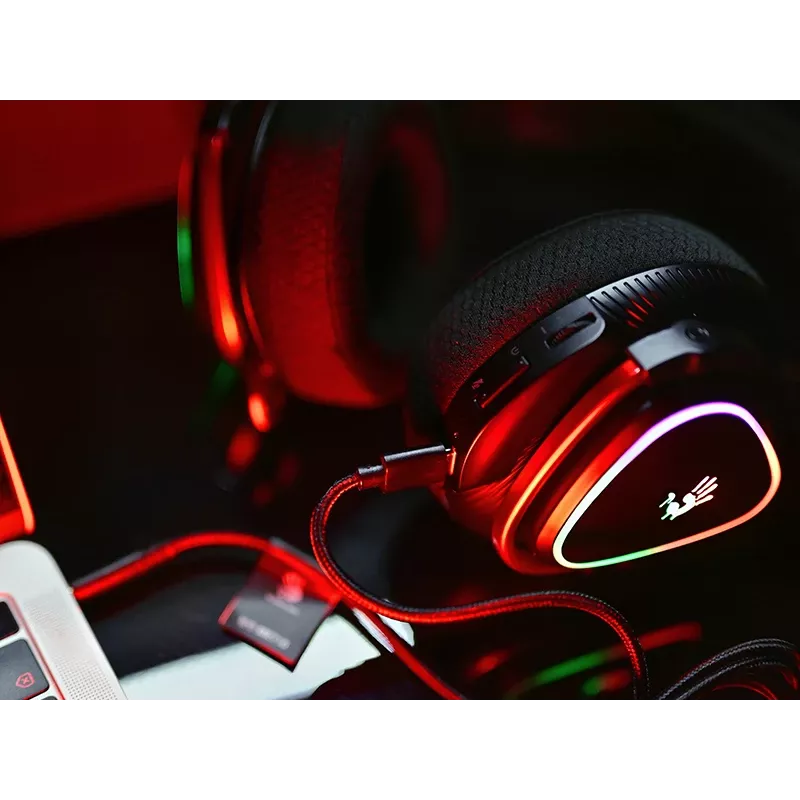 A4Tech 47751 Bloody MR710 headset gaming sem fios RGB, preto