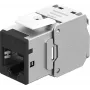 Módulos Keystone Goobay RJ45 CAT 6A, STP, finos, pretos (77943)