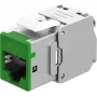 Módulos Keystone Goobay RJ45 CAT 6A, STP, finos, verdes (77945)