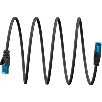 Cabo de rede CAT 6A ultra-flexível Goobay U/UTP, preto (79232)