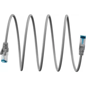 Cabo de rede CAT 6A Ultra-Flexível S/FTP (PiMF) Goobay, cinzento (79415)